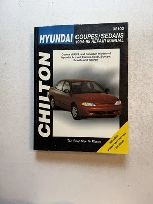 Manual de reparación de taller Hyundai Excel 1994-1998 diagramas de cableado guía del motor Foto 1 de 4