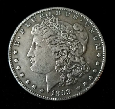 1893-S Morgan Dollar San Francisco US Mint American Coin Silver - Image 1 of 2