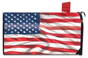 Cubierta de buzón magnética ondeando bandera americana Briarwood Lane - Imagen 1 de 5