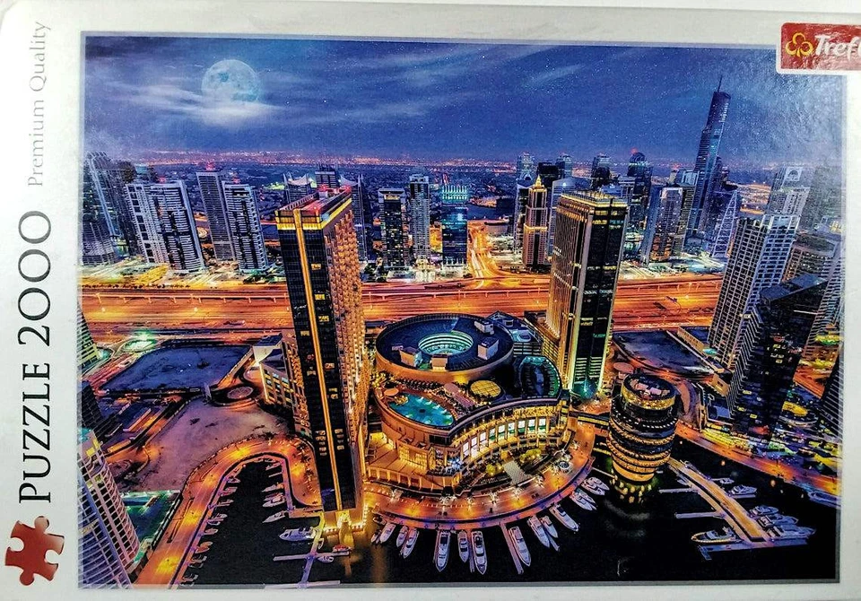 Rompecabezas Luces de Dubai 2000 piezas 37,83" X 26,85" Trefl Hecho en Polonia Foto 1 de 1