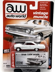 Auto World - Ford Galaxie 500 XL 1964 blanco - escala 1:64 - Imagen 1 de 2