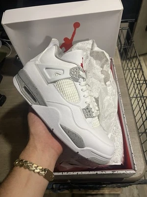 Oreo Jordan 4 blanco Foto 1 de 3