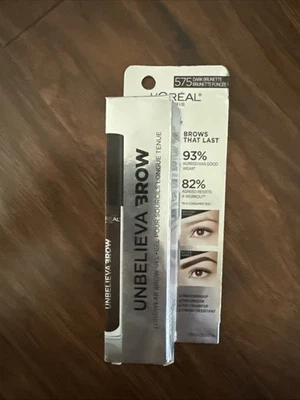 L'oreal Unbelieva-Brow Longwear Waterproof Brow Gel #575 Dark Brunette - Image 1 of 2