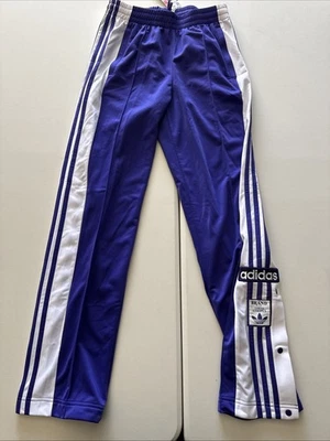 Pantalones de chándal Adidas Adibreak para mujer XS NUEVOS CON ETIQUETAS púrpura/blanco #IP0624 Foto 1 de 4