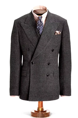 RRL Ralph Lauren Tailored in Italy Glen Plaid Wool Blend Tweed Suit Jacket-40R - Image 1 of 4