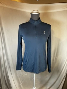 Peter Millar Damen Quarter Zip Pullover XS blau UPF 50 Golf Performance leicht - Bild 1 von 5