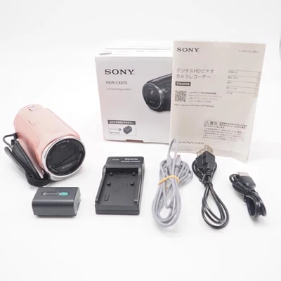 Sony Handycam HDR-CX670 Pink 25.1MP HD Camcorder Video Camera Used From Japan - Image 1 of 4