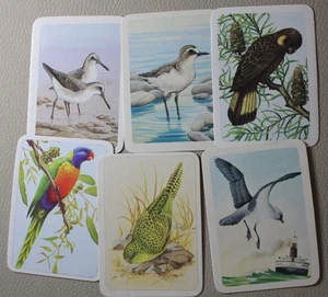 TUCKFIELDS TEA CARDS AUSTRALIAN BIRDS 6 CARDS TOTAL #TBF03 - Picture 1 of 4