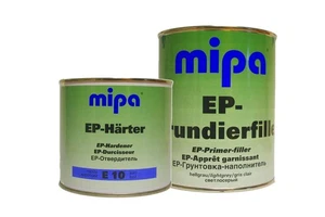 Paquete completo de llenado de imprimación Mipa EP de 1,5 l (relleno de imprimación EP 1 l, endurecedor EP 0,5 L) - Imagen 1 de 2