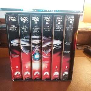 Star Trek The Movie Collection Box Set of 6 Original VHS FACTORY SEALED - Picture 1 of 9