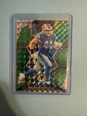 2022 Panini Mosaic - Rookies Malcolm Rodriguez #400 Green Mosaic Prizm (RC) - Image 1 of 2