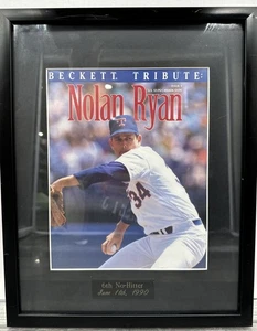 Vintage gerahmte Beckett Hommage Nolan Ryan Ausgabe 1 {C} - Bild 1 von 11