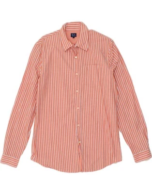 TRUSSARDI JEANS Camisa Hombre Grande Rosa Rayas Algodón F207 Foto 1 de 3