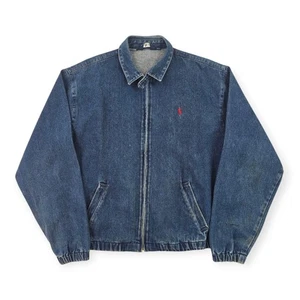 Polo Ralph Lauren Vintage Harrington Bomber Jacket Blue Men's Large - Picture 1 of 8
