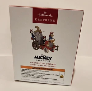 Hallmark Keepsake 2025 Magic Diney Mickey And Friends Firefighting Friends  - Picture 1 of 5