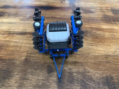 1/64 Custom Blue Anhydrous Applicator W/ Lines With White Montag Tank Farm Toy  - Image 1 of 4