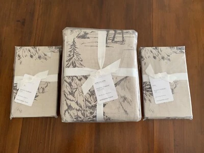 NEW Pottery Barn Rustic Forest KING / CAL KING Duvet and 2 KING SHAMS Stag Deer - Image 1 of 2