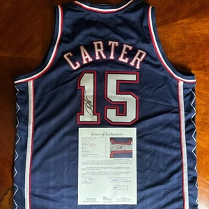 Vince Carter Signed Autographed Authentic Reebok Jersey JSA LOA Nets - Picture 1 of 7