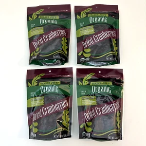 4 Pack Trader Joe's Organic Dried Fruit Cranberries No Sugar Added 5.5oz Each - Picture 1 of 3