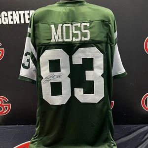 Santana Moss Autographed New York Jets Green jersey Signed Steiner CX - Picture 1 of 3