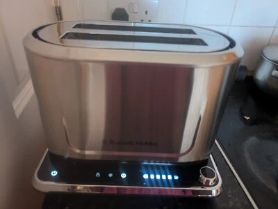 Russell Hobbs Attentiv 2 Slice Toaster Touch Screen Control Wide Slots 26210 - Image 1 of 4