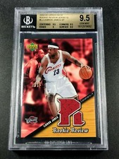 LEBRON JAMES 2004 UPPER DECK #LJ ROOKIE REVIEW JERSEY SP BGS 9.5 POP4 RARE