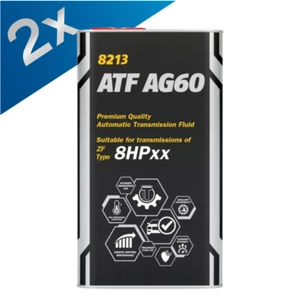 2x Mannol ATF AG60 Automatic Transmission Fluid Lifeguard 8, ZF AUDI/VW G 4L - Picture 1 of 3