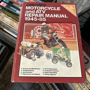 Chilton's Motorcycle And ATV Repair Manual 1945-85 Hardback Book - Bild 1 von 4
