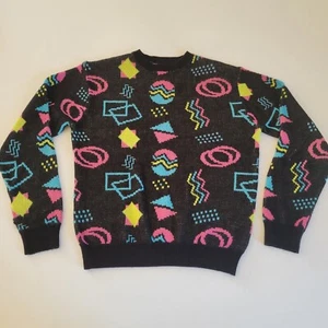 Super Massive Brand 80s Style Retro Pattern Sweater Size Large Unisex EUC - Picture 1 of 6