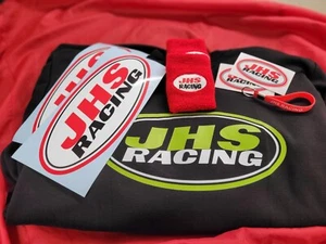 JHS RACING Sudadera con Capucha, Fundas de Reserva de Freno, Pegatinas y Juego de Llaveros-Nuevo - Imagen 1 de 5