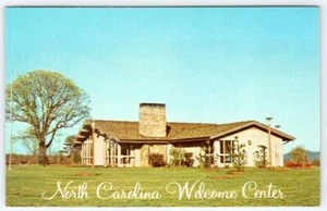 NORTH CAROLINA WELCOME CENTER 1960's - 1970's VINTAGE CHROME POSTCARD - Picture 1 of 2