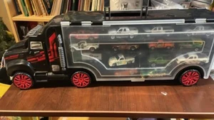 Vehicle  Storage Case FULL Of Older & Modern Diecast Collectible Trucks - Picture 1 of 4
