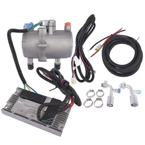 Universal DC 12V Electric Car Air Conditioner Compressor Kit A/C Control Panel - Picture 1 of 14