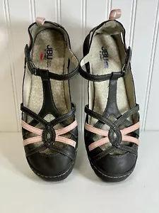 Scarpa JBU by Jambu donna grigio/rosa pelle Mary Jane cinturino memory foam taglia 11 LEGGI - Foto 1 di 9
