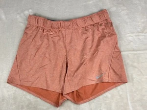 Nike Dri-Fit Women's Med 5” Light Peach Training Shorts CQ0057-606 Fold Over - Picture 1 of 9