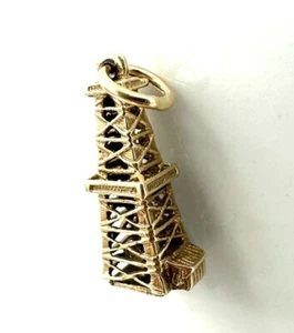 PENDENTIF OR 14 CARATS - Derrick petrole - 2,22 g - Imagen 1 de 2