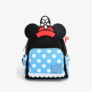 Mochila Loungefly Disney Minnie Mouse Retro Margarita Sombrero Rojo Lunares Juegos con disfraces - Imagen 1 de 4