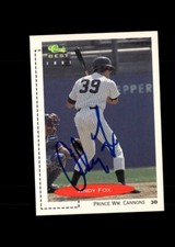 Andy Fox 1991 Classic  Prince William Cannons authentic autographed card