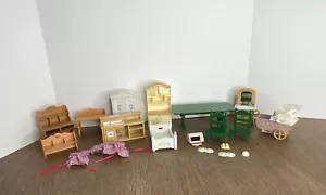 Sylvanian Families Epoch Calico Critters Vintage Furniture Hutch Wardrobe Lot - Picture 1 of 14