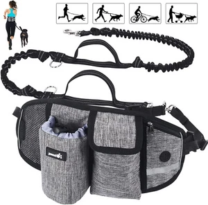 Ceinture Laisse 1 Chien Mains Libres hydratation Absorption de Choc multipoches - Imagen 1 de 7
