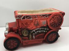 Vintage Rubens Originals Japan Planter Red Fire Truck collectible