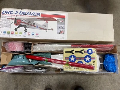 DHC-2 Beaver balsa ARF kit (US Navy) eléctrico/gas, motor, servos, esc, receptor Foto 1 de 4