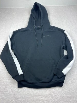 Alphalete 连帽衫大号黑色抽绳棉混纺 — 第 1/4 张图片