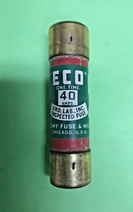 ECO CAT 1140 40A 250 VOLT EINMALSICHERUNG - Bild 1 von 3