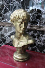 Büsten Kopf Römische Figur Statue Gold Skulptur Barock Rokoko Dekoration Büste
