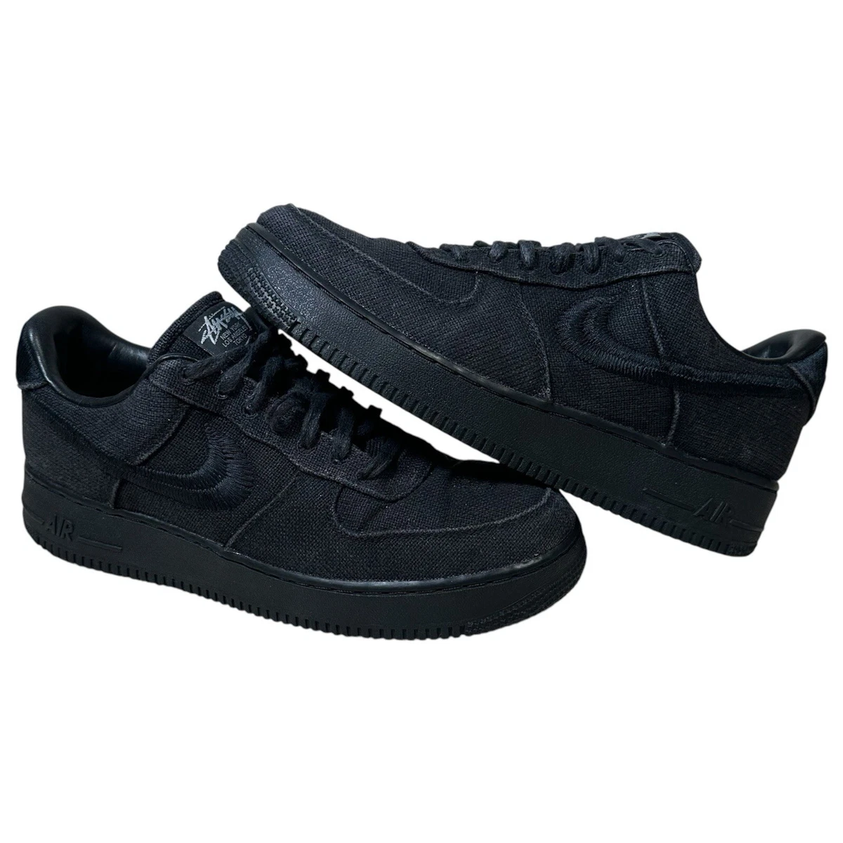 Stussy × Nike Air Force 1 Low Black 黒 27 Nike Air Force 1 Low Stussy Black for Sale | Authenticity