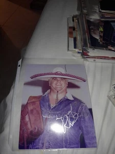 Dusty Rhodes Signed Candid Nwa Florida 8x10 Wwe Wcw Tna Legend American Dream - Picture 1 of 7