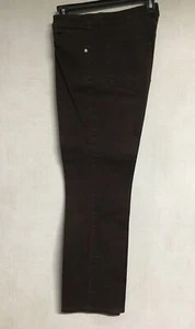 Jones New York Sport With Shape Control Stretch Womens Size 8 Brown Pants - Picture 1 of 5