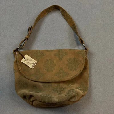 Hobo boho de gamuza marrón polvoriento hecho con amor Fossil Foto 1 de 4