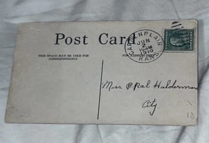 VERYRARE Lot Of 6-1910 Ben Franklin Postage 1 Cent Stamp-Green on Postcards - Picture 1 of 24